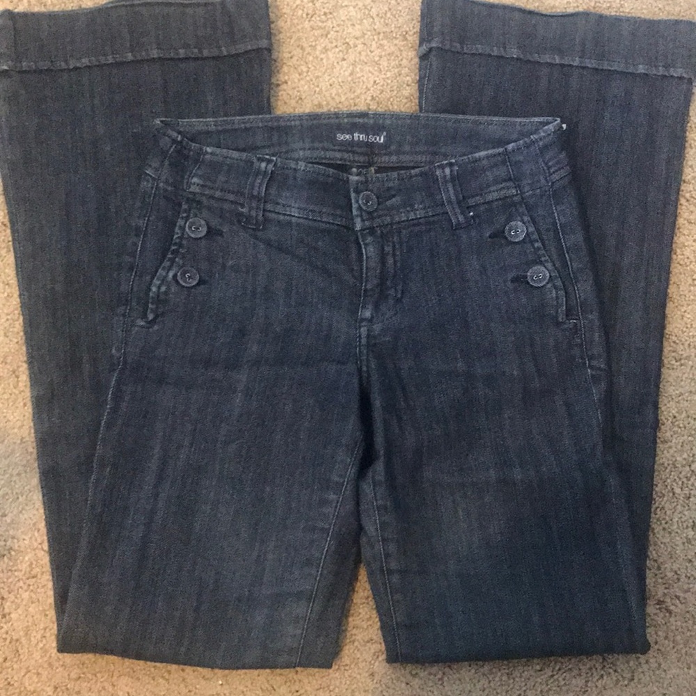 Wide leg jeans